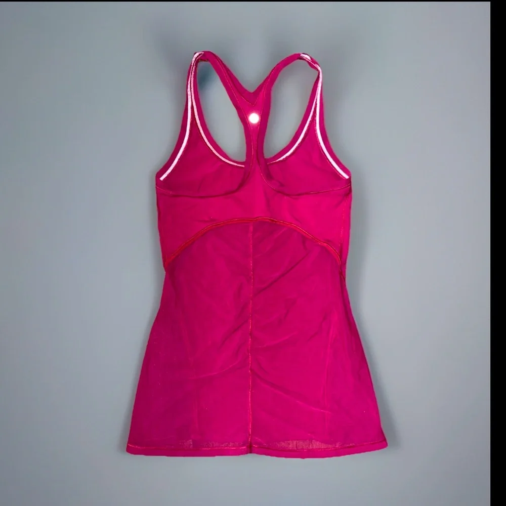 Lululemon Mesh Cool Racerback Shine On Berry Rumble EUC HTF - Picture 5 of 9